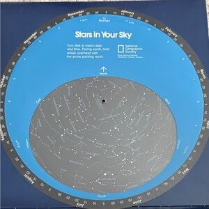 National Geographic Stars in Your Sky Star Chart - Blue & Gray
